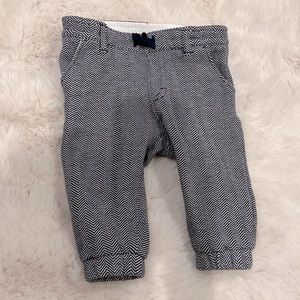 Janie and Jack BABY HERRINGBONE JOGGER 3-6m